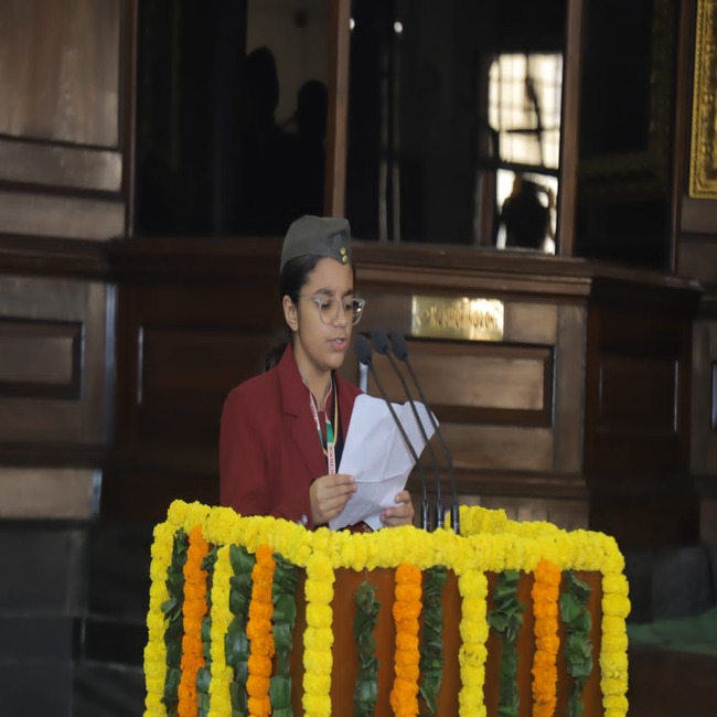 Middle School students attend Parakram Diwas celebration at Parliament House